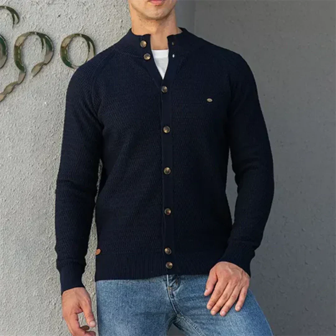 Men's Button-Up Knit Cardigan | Arlie