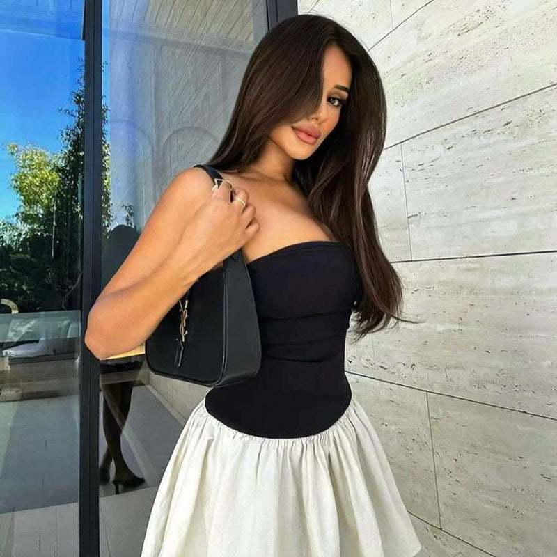 Women Chic Strapless Mini Dress | Odessa