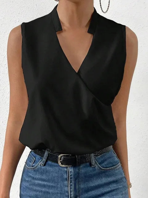 Women Sleeveless Wrap Top | Vanya