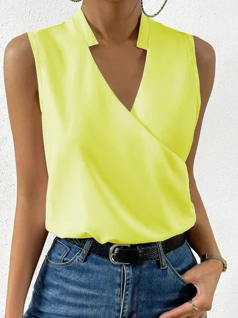 Women Sleeveless Wrap Top | Vanya