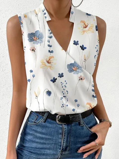Women Sleeveless Wrap Top | Vanya