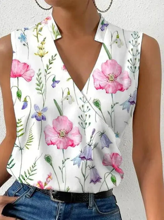 Women Sleeveless Wrap Top | Vanya