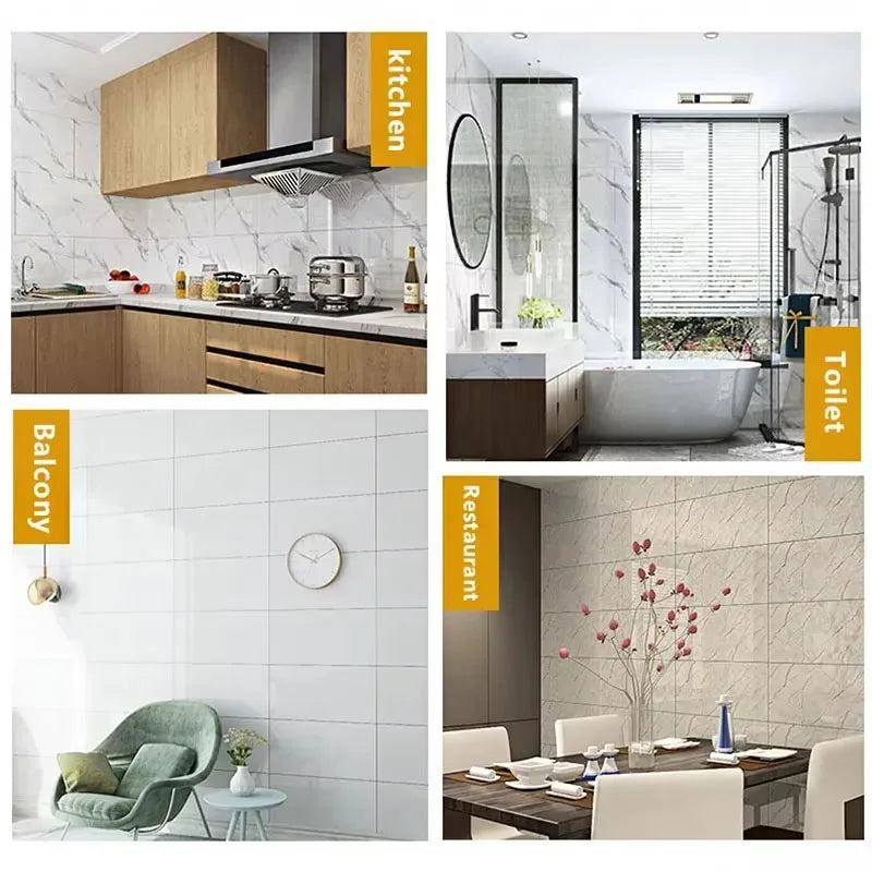 Moisture-Proof Peel and Stick Wallpaper – Removable Wall Decals with Realistic Brick Design for Home Decor 5