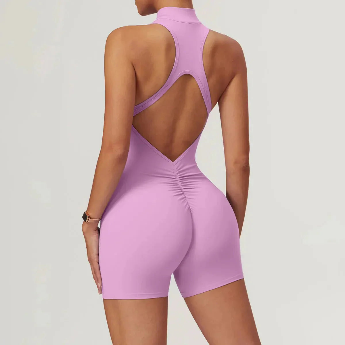 Variant image for Women Jumpsuit Black Nylon Spandex | Ava-1