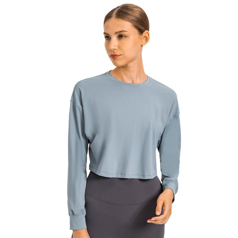 Women Long Sleeve Activewear Top Black Nylon | Fitness Enthusiast-4