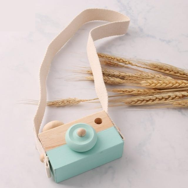 Kids Wooden Camera Toy Natural Wood | Imagination Spark-4