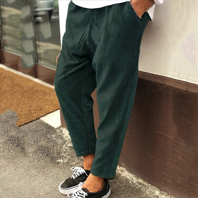 Corduroy Relaxed Fit Pants | Manu