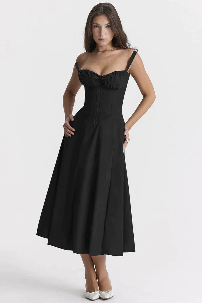 Women Midi Bustier Corset Sun Dress | Eilish