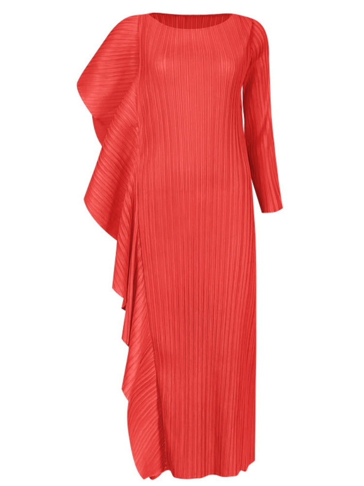 Variant image for Women Midi Dress Blue Polyester | Coleen-5
