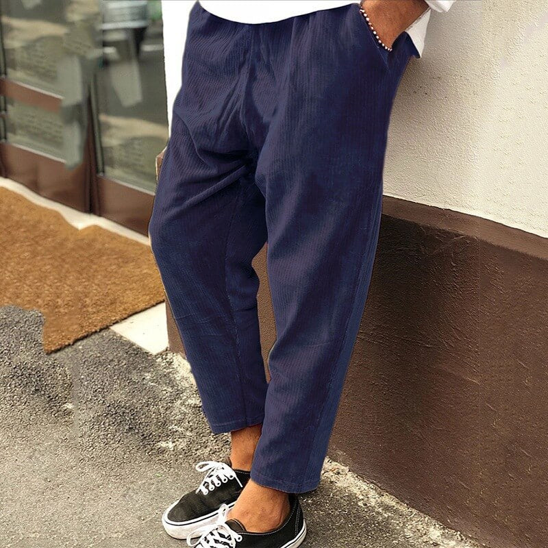 Corduroy Relaxed Fit Pants | Manu