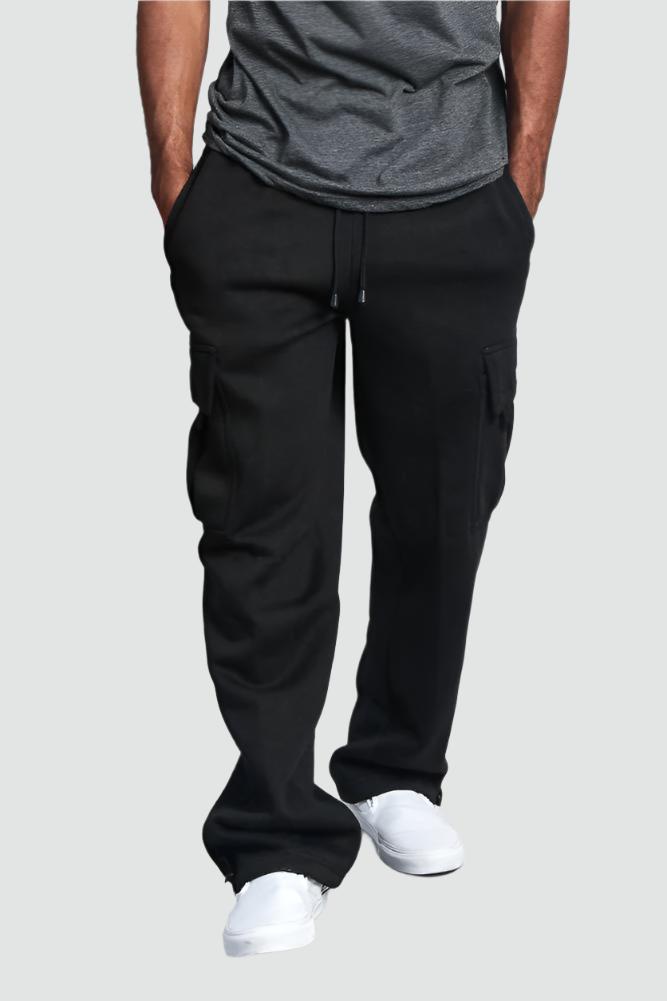 Variant image for Men's Cargo Trousers Grey Cotton Multi-Pocket | Cameron-1