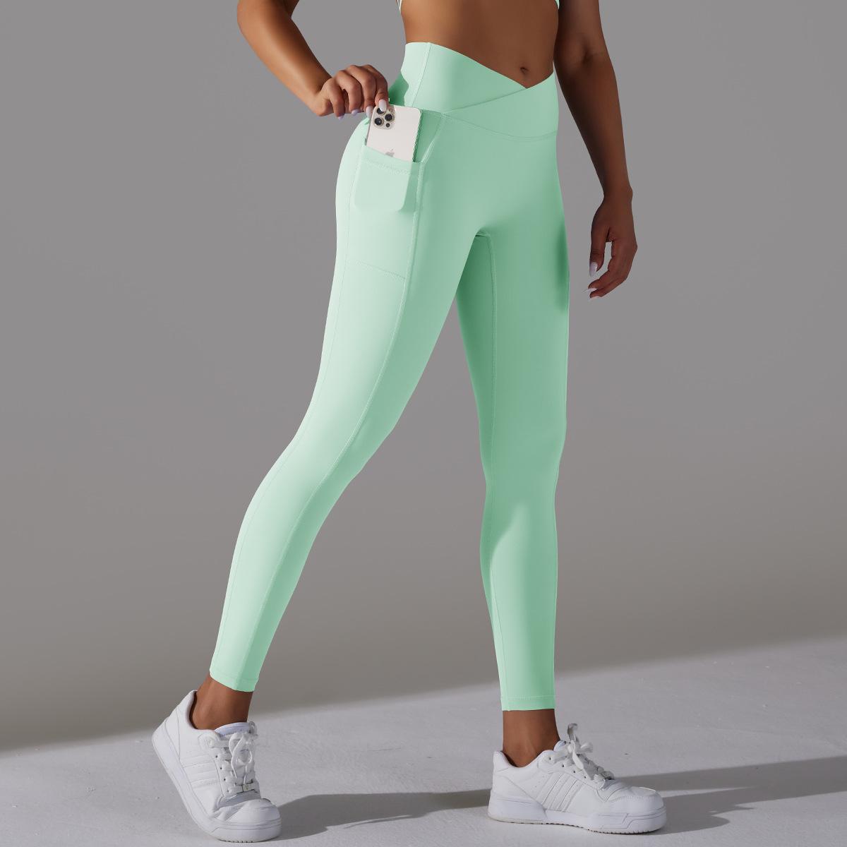 Variant image for Women Leggings Black Spandex Nylon with Pockets | Active Comfort-6