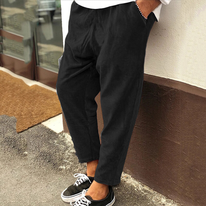 Corduroy Relaxed Fit Pants | Manu