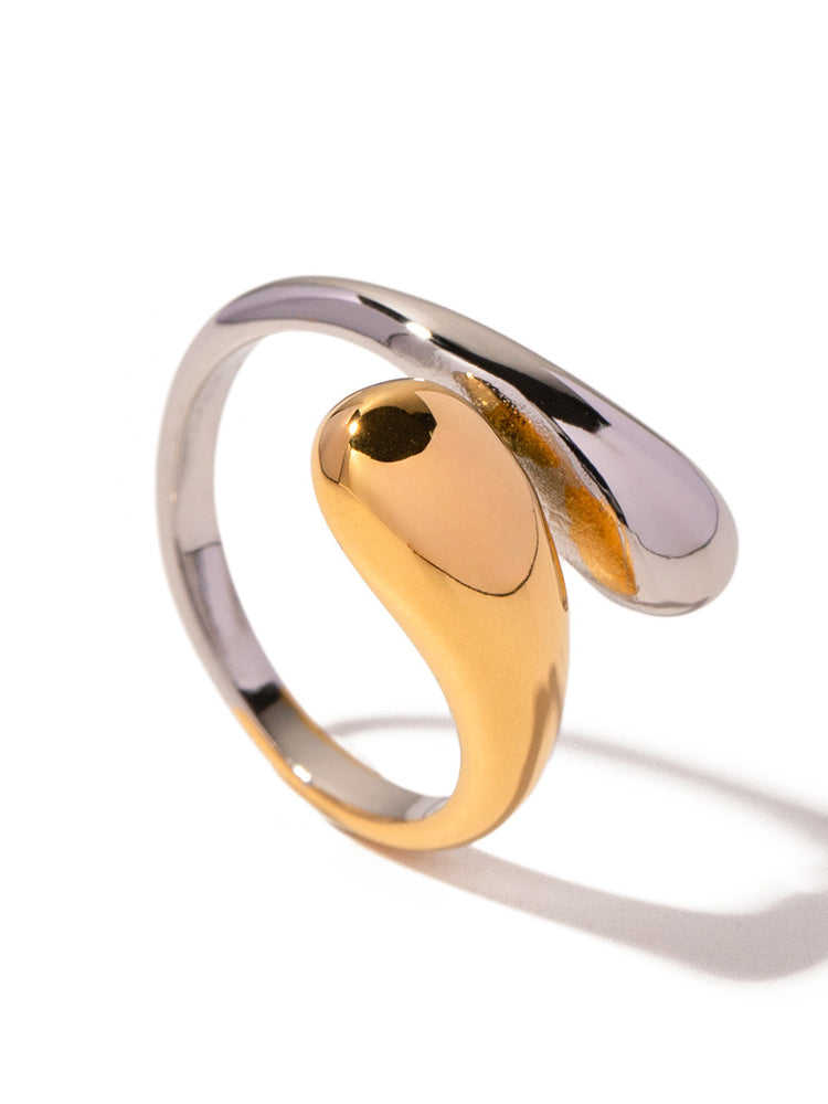 Women Ring Gold-Silver Zinc Alloy | Jessica-4