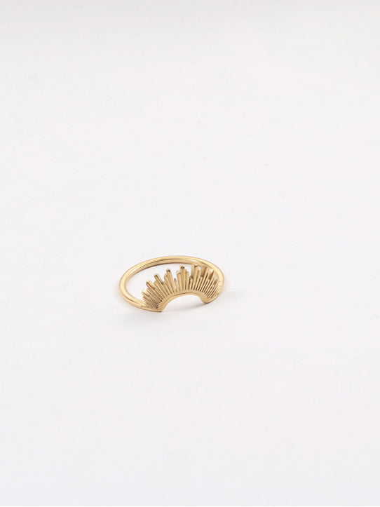 Women Ring Gold Rhinestone PU Leather | Daisy-3