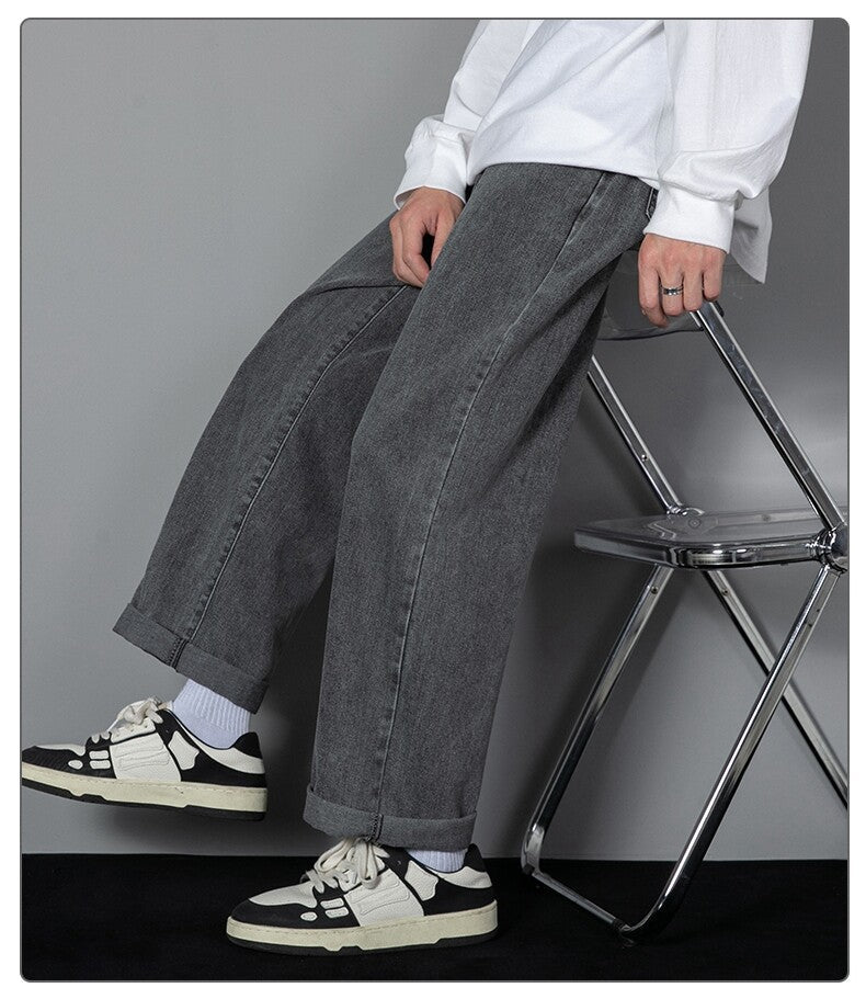 Women Wide Leg Pants Blue Denim | Classic Style-6