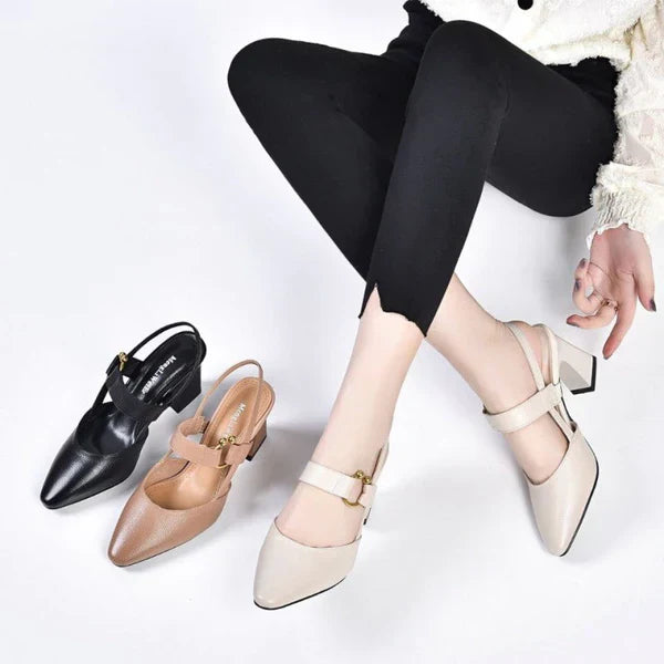 Women Block Heel Slingback Pumps | Felicity