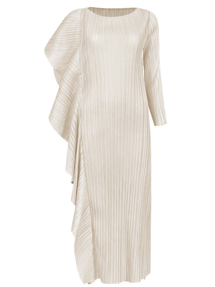 Variant image for Women Midi Dress Blue Polyester | Coleen-4