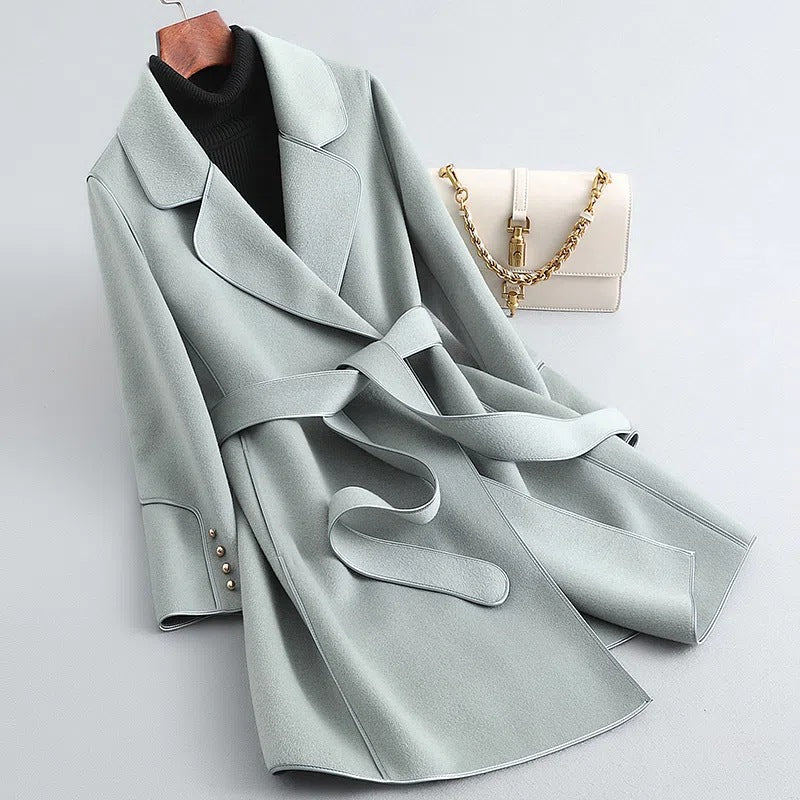Women Elegant Belted Trench Coat | Kristina