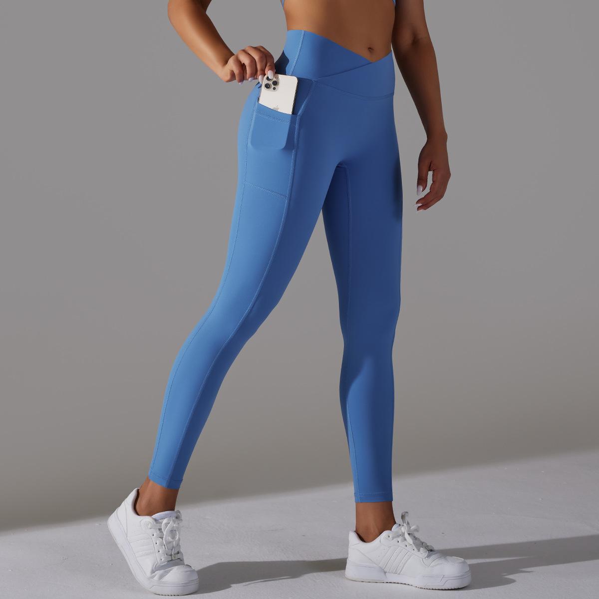 Variant image for Women Leggings Black Spandex Nylon with Pockets | Active Comfort-21