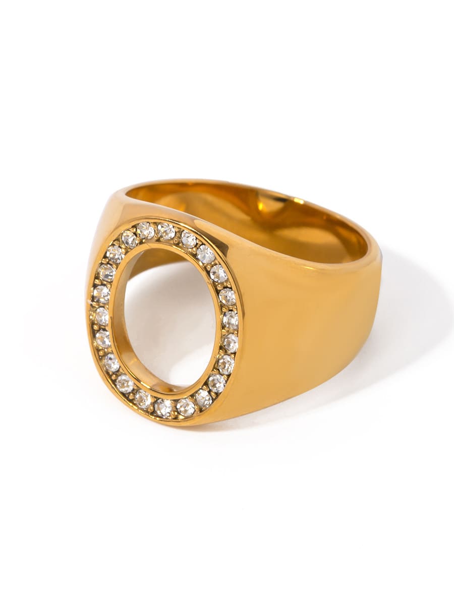 Women Silver Ring Zinc Alloy | Elegant Chic-4