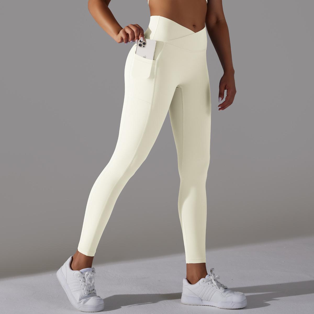 Variant image for Women Leggings Black Spandex Nylon with Pockets | Active Comfort-11