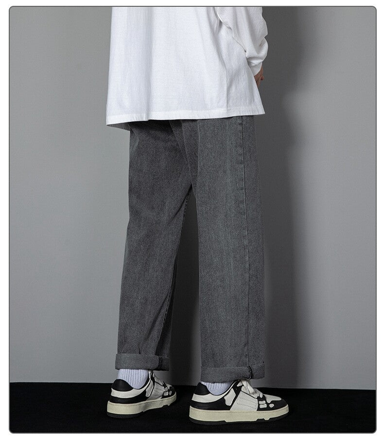 Women Wide Leg Pants Blue Denim | Classic Style-5