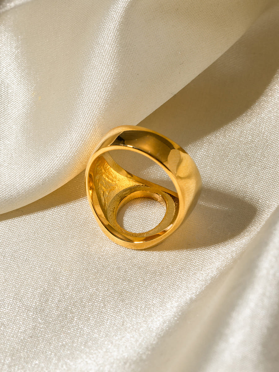 Women Silver Ring Zinc Alloy | Elegant Chic-3
