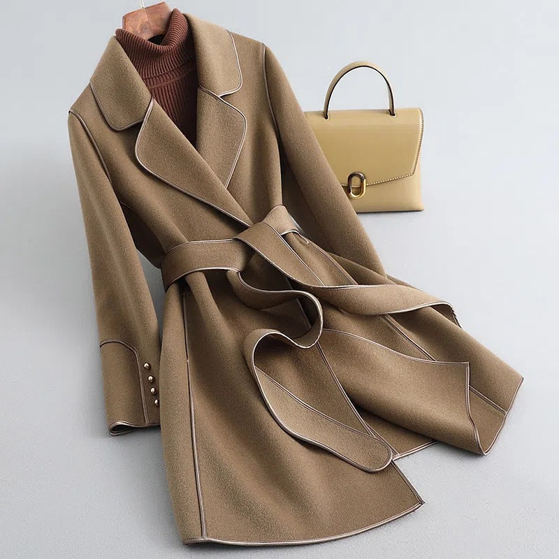 Women Elegant Belted Trench Coat | Kristina
