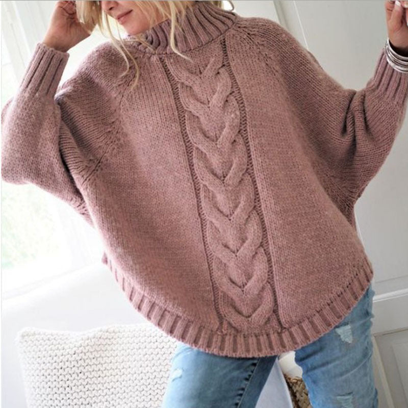Women Chunky Knit Turtleneck Sweater | Kyra