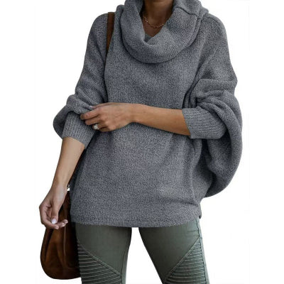 Women Oversized Knit Batwing Sweater | Aliona