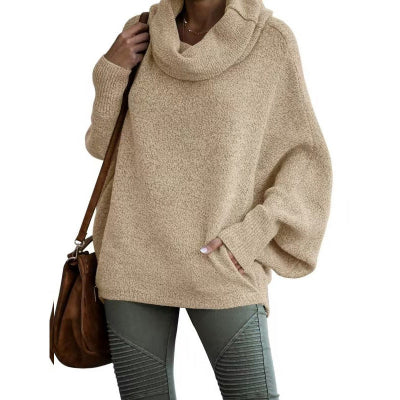 Women Oversized Knit Batwing Sweater | Aliona