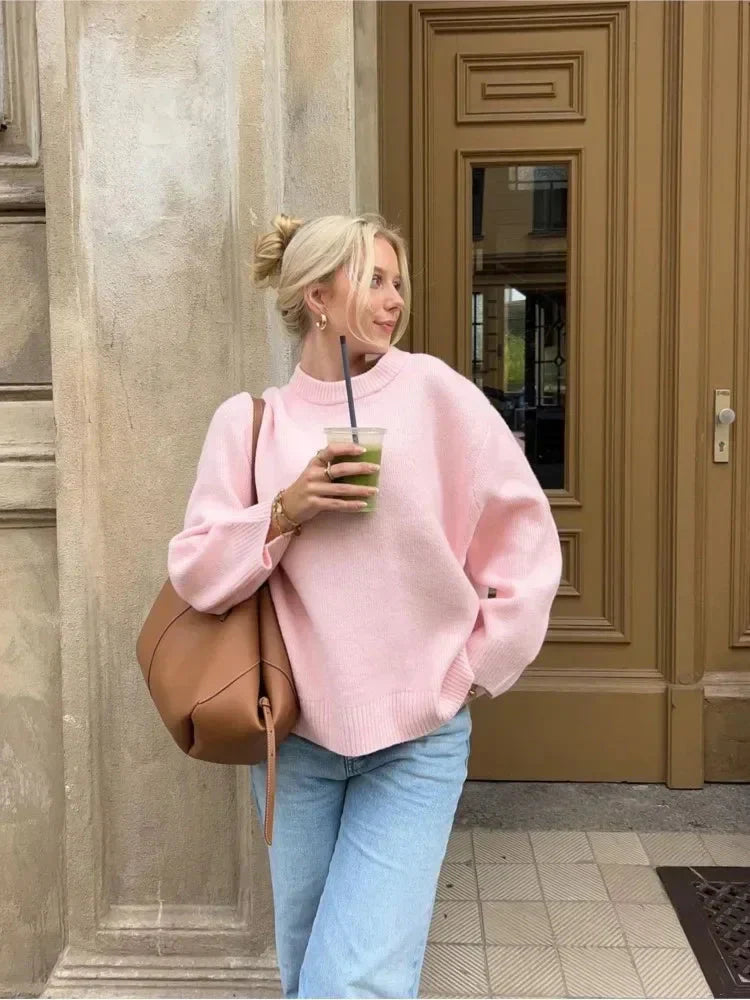 Women Oversized Warm Knit Sweater | Arabelle