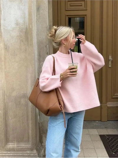 Women Oversized Warm Knit Sweater | Arabelle