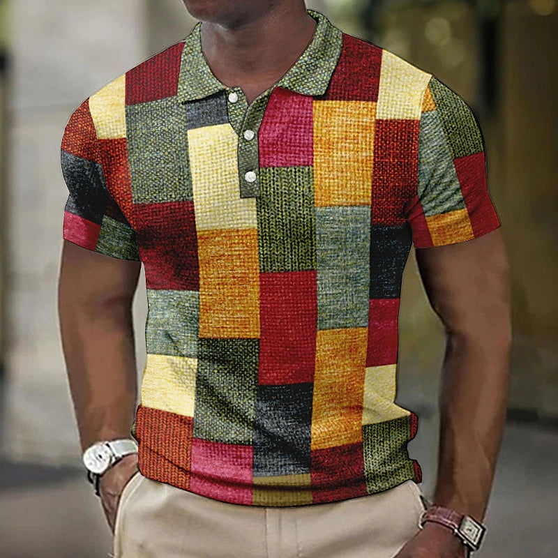 Variant image for Men's Polo Shirt Color Block Cotton | Raffaele-10