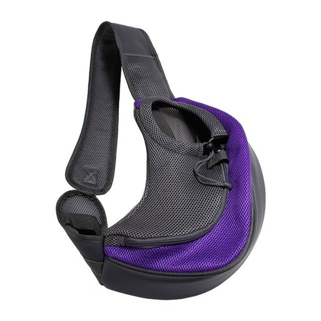 Variant image for Unisex Pet Carrier Bag Black Mesh | WagCrossBag-11