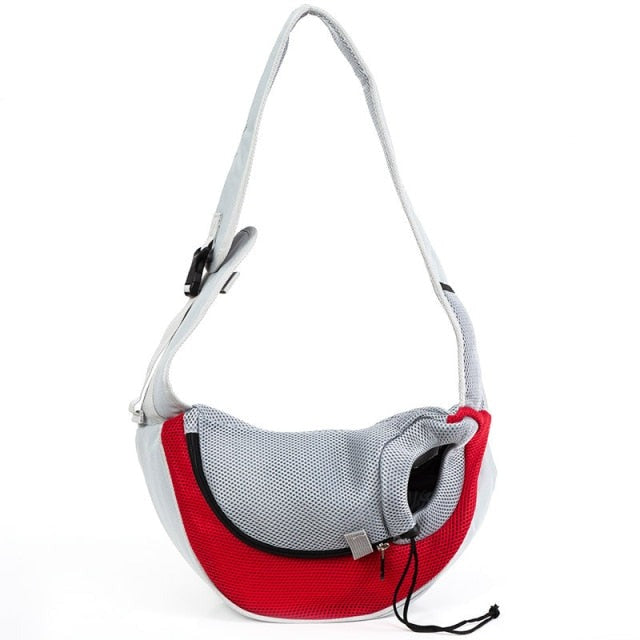 Variant image for Unisex Pet Carrier Bag Black Mesh | WagCrossBag-3