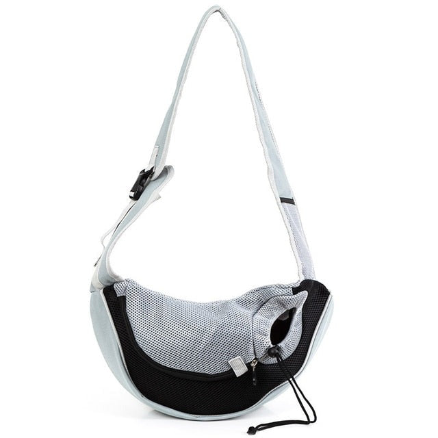 Variant image for Unisex Pet Carrier Bag Black Mesh | WagCrossBag-4
