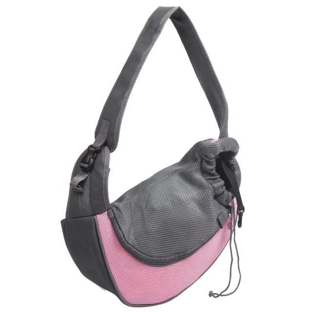 Variant image for Unisex Pet Carrier Bag Black Mesh | WagCrossBag-5