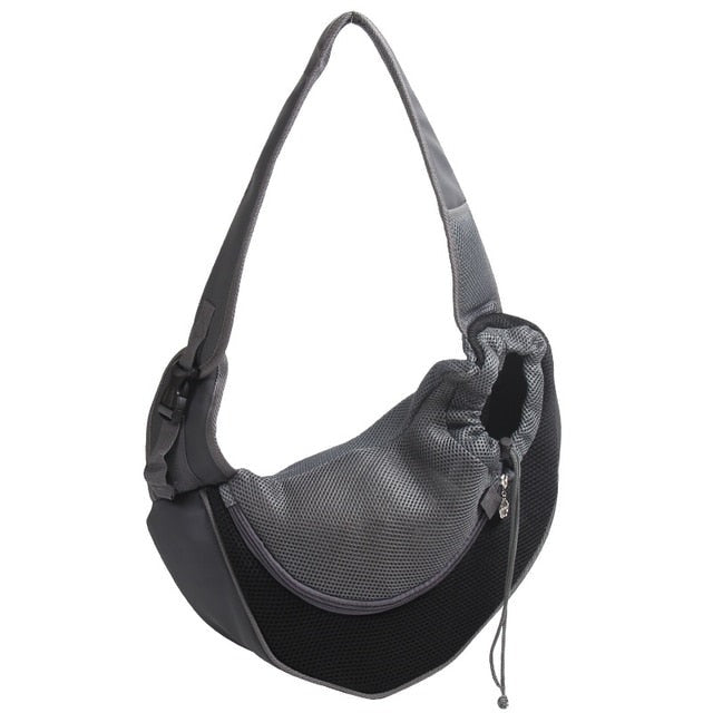 Variant image for Unisex Pet Carrier Bag Black Mesh | WagCrossBag-6