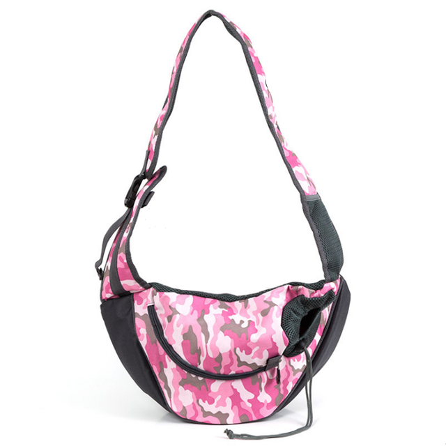 Variant image for Unisex Pet Carrier Bag Black Mesh | WagCrossBag-12