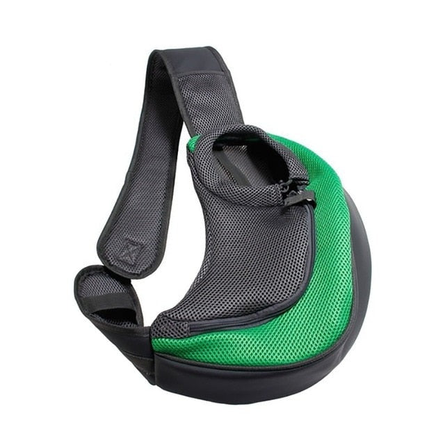 Variant image for Unisex Pet Carrier Bag Black Mesh | WagCrossBag-10