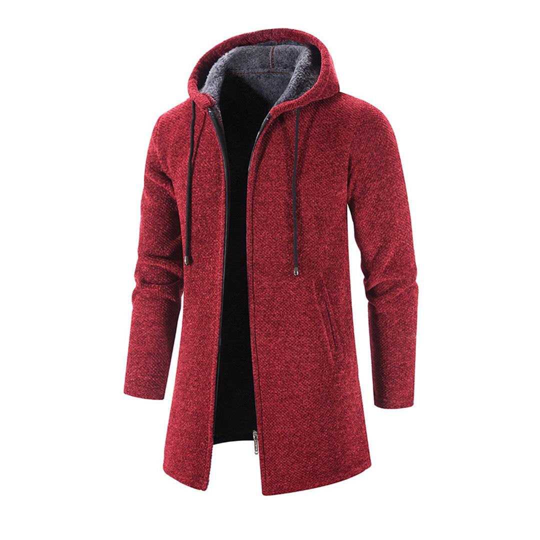 Men Hooded Zip-Up Coat | Theo