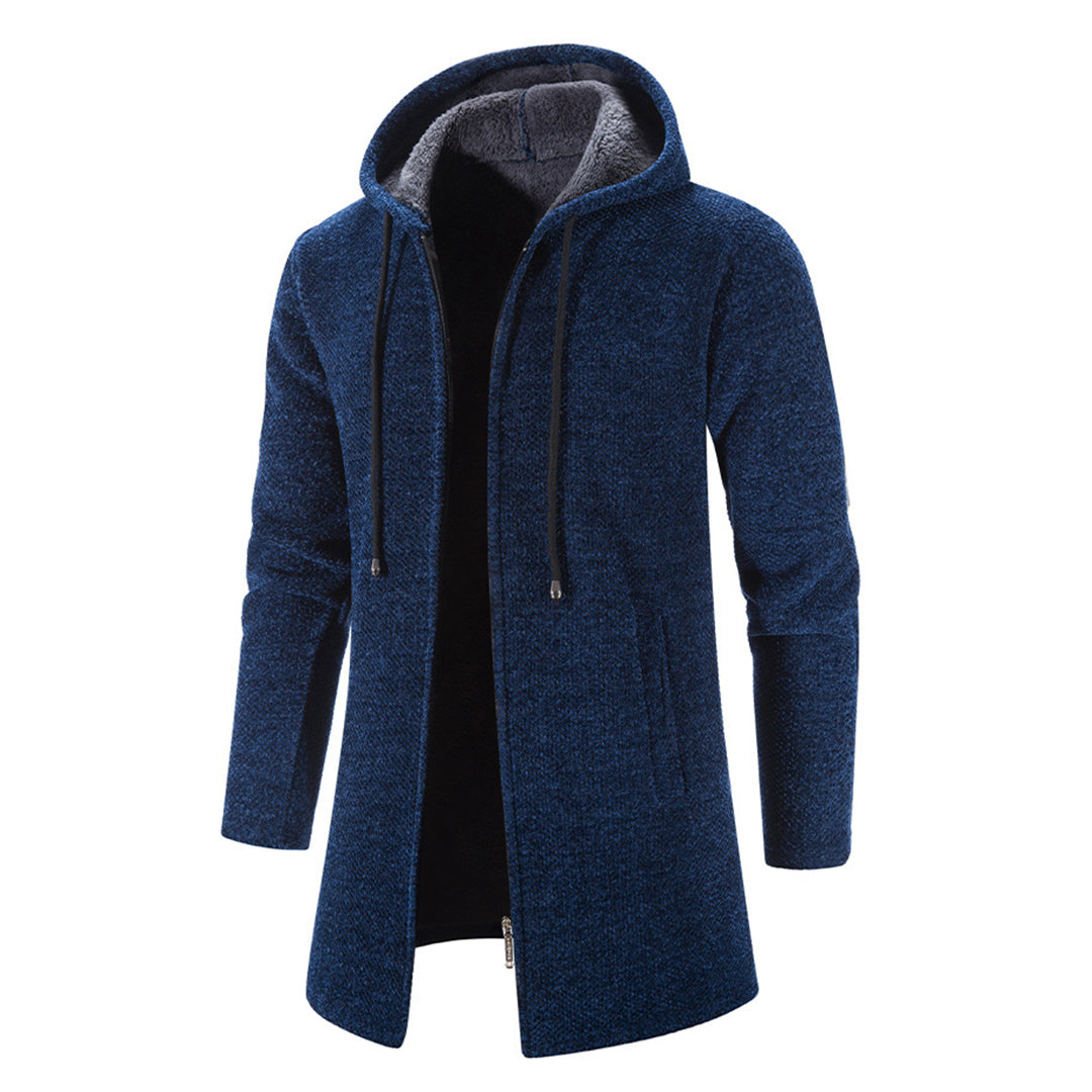 Men Hooded Zip-Up Coat | Theo