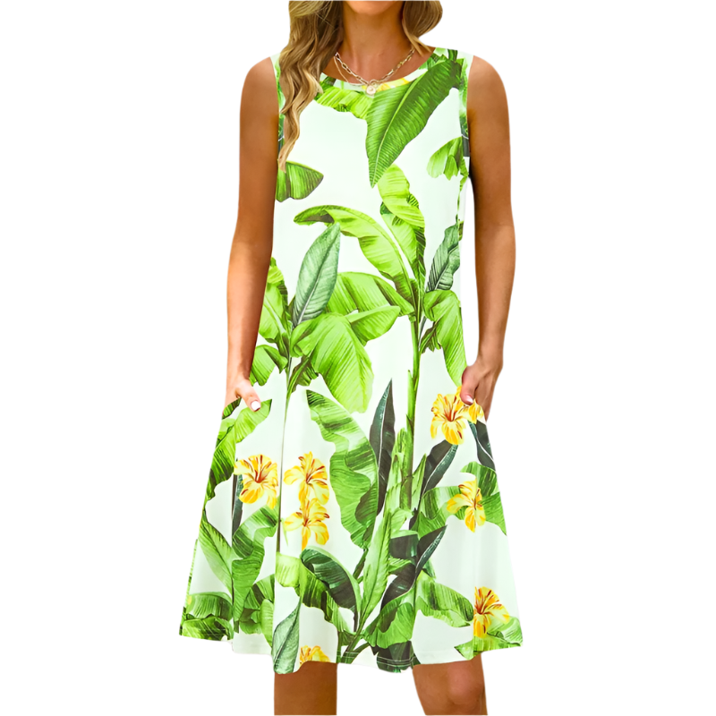 Women Elegant Tie-Dye Swing Dress | Evora