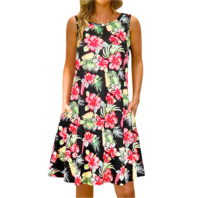Women Elegant Tie-Dye Swing Dress | Evora