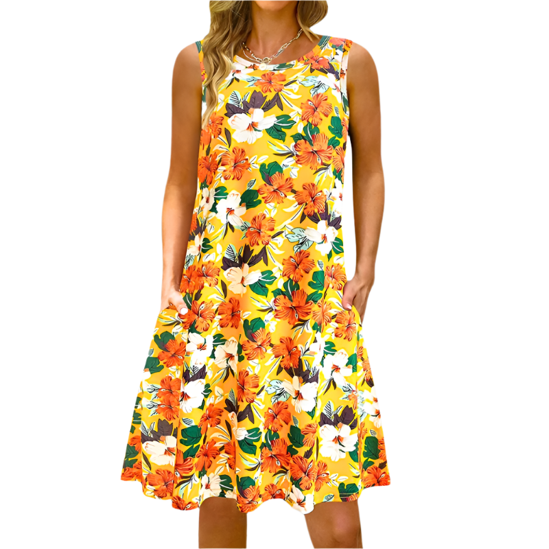 Women Elegant Tie-Dye Swing Dress | Evora
