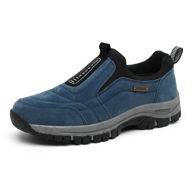 Men Walking Shoe Black Mesh Orthopaedic | Comfort Step-2