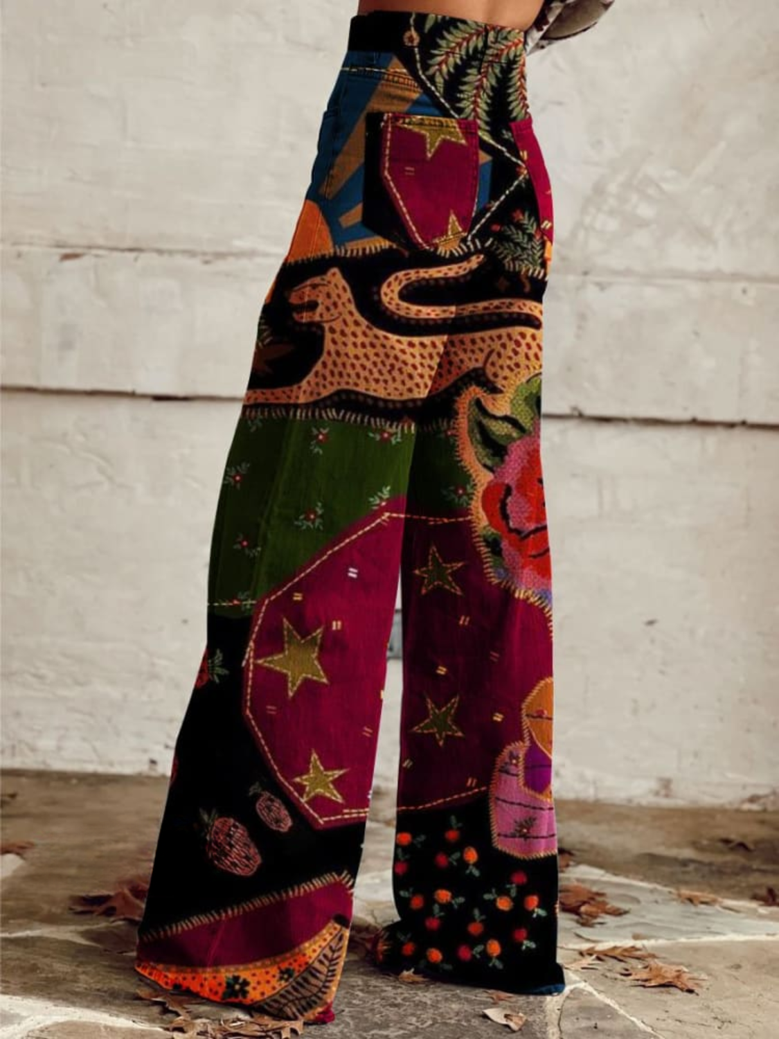Women Retro Stylish Wide-Leg Summer Pants | Lark
