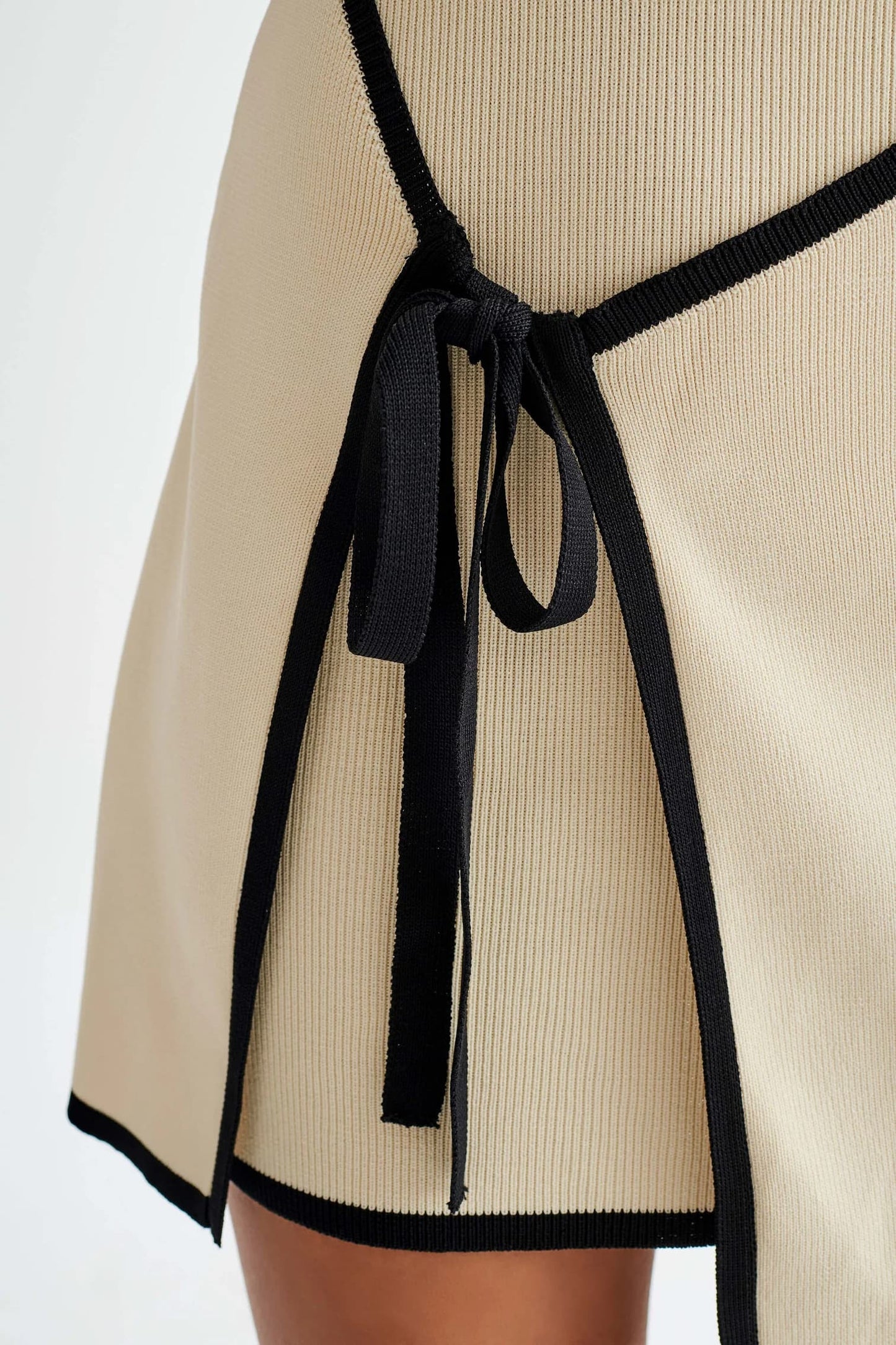 Women Strapless Mini Dress with Tie Accent | Kiara